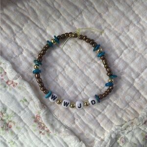 WWJD Beaded Bracelet